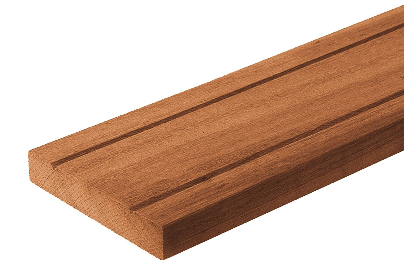Bangkirai V-groef plank 28 x 195 mm